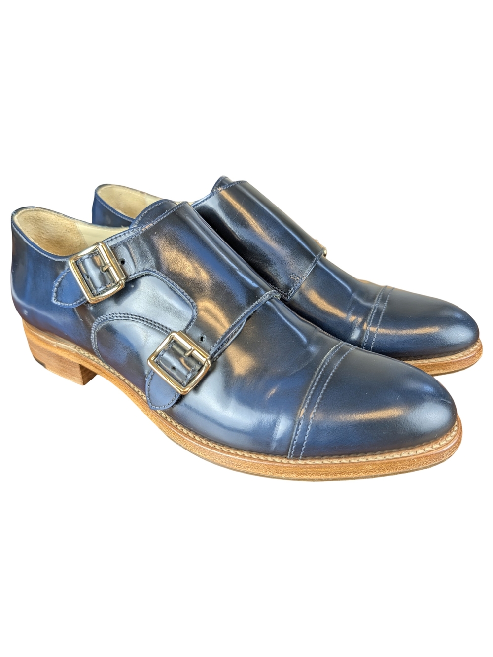 Office of Angela Scott Mr Colin Ocean Leather Double Monk Strap Shoes 9/9.5 40